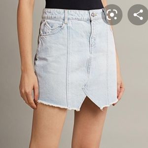 CAROLINE CONSTAS Denim Christine Mini Jean Skirt